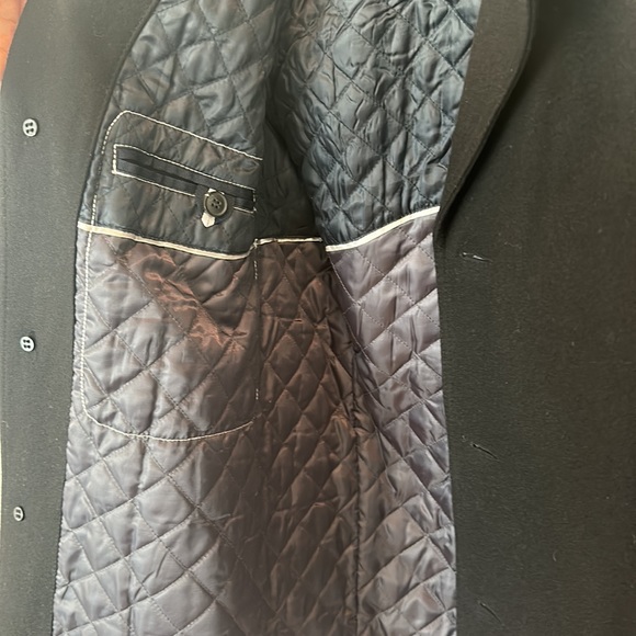 CALVIN KLEIN Classic Fit Wool Blended Overcoat - Medium - Picture 3 of 8